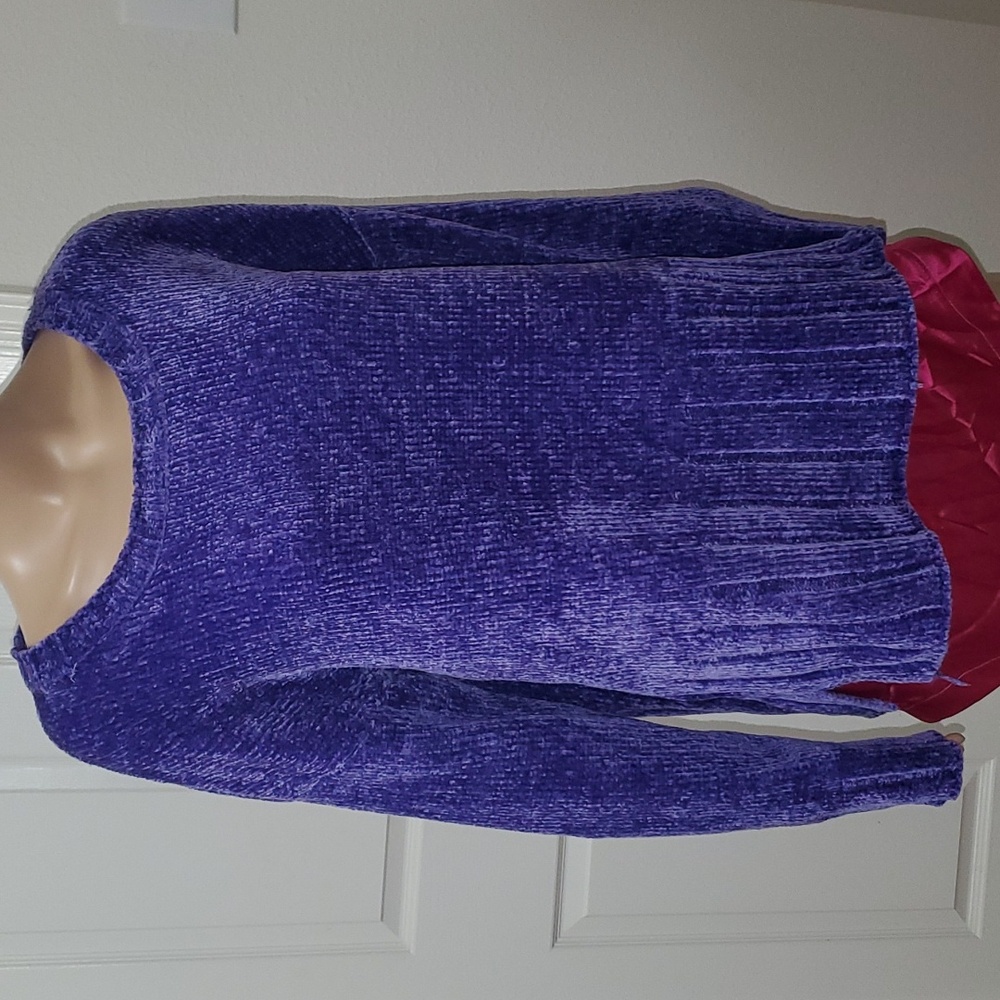 Seven m plush chenille blanket soft oversized sweater